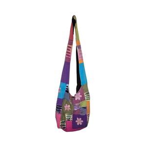 ORIGINAL COLLECTIONS Boho Patchwork Fabric Slouchy Bag